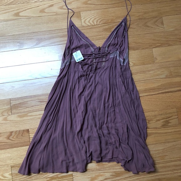 NWT Intimately Free People Mauve Slip Women’s size M - Picture 7 of 9